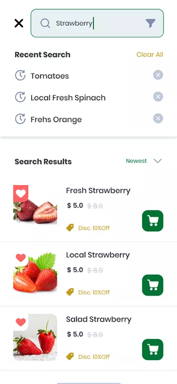 Grocery delivery system- customer app