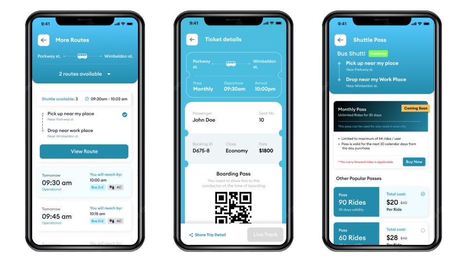 shuttle booking system