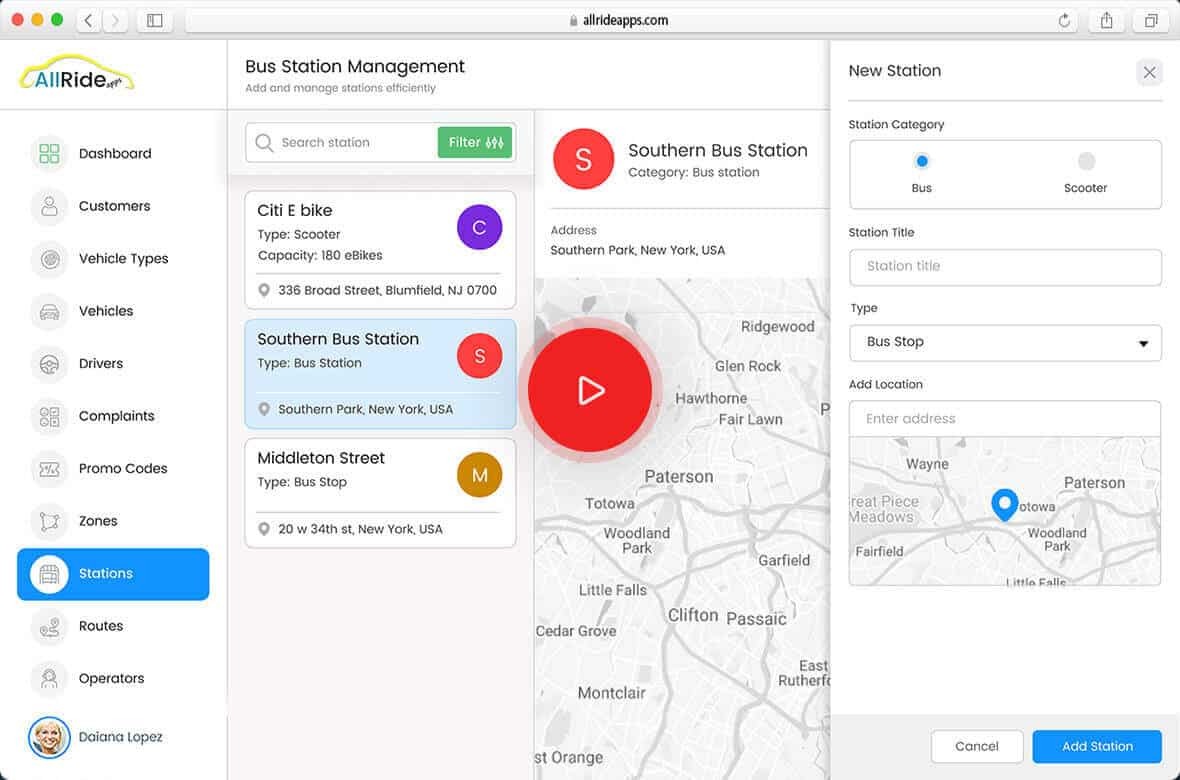 Shuttle booking software