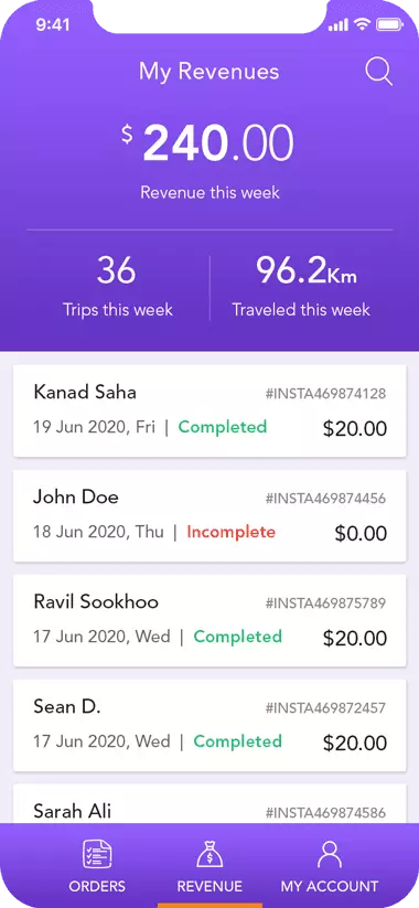 insta-express screen