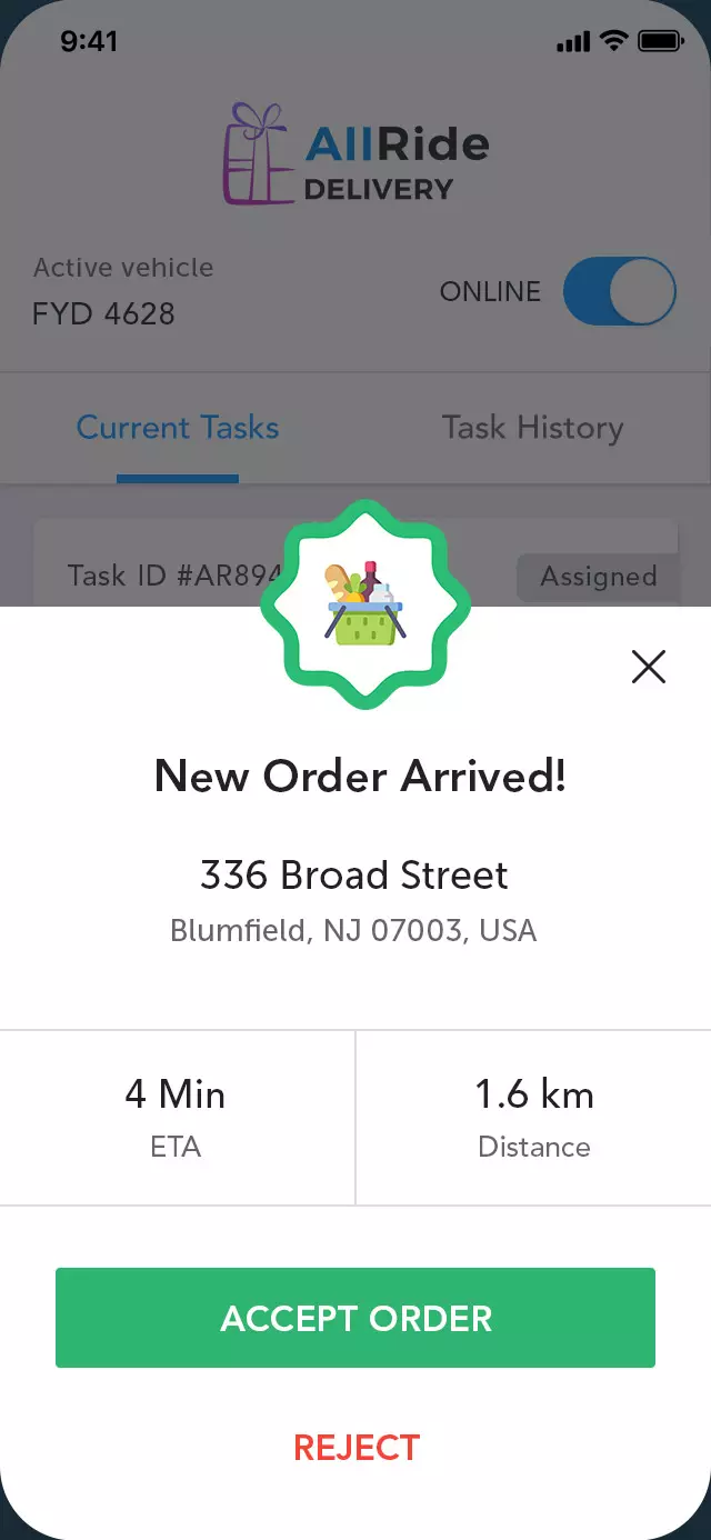 Grocery delivery solution- driver app