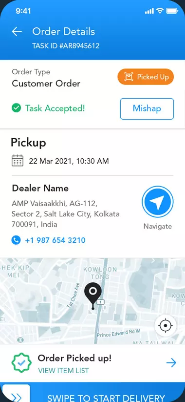 Grocery delivery solution- driver app