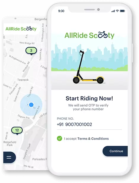 escooter mobile screens