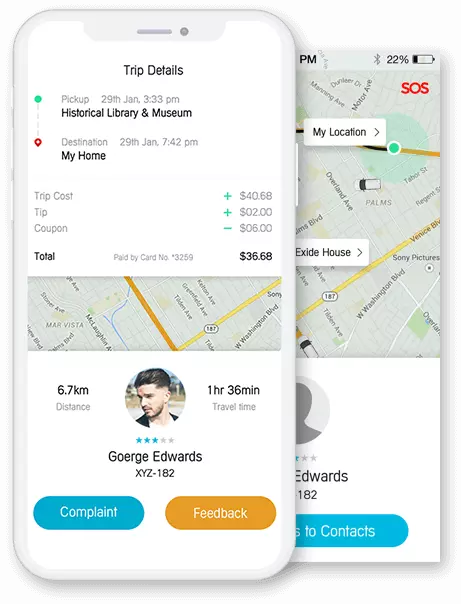 innoride app screen