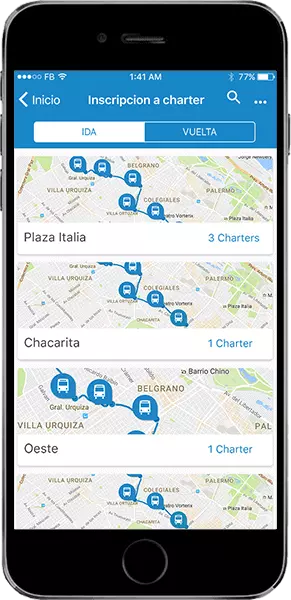 Coporate bus seat management application