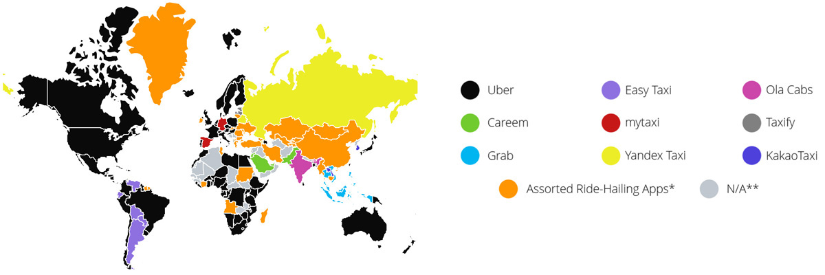 taxi app solution by country