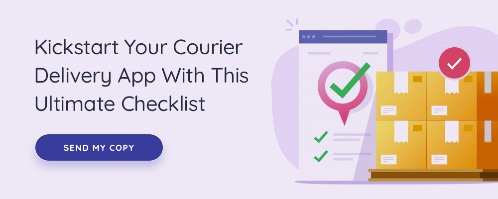 courier delivery app development