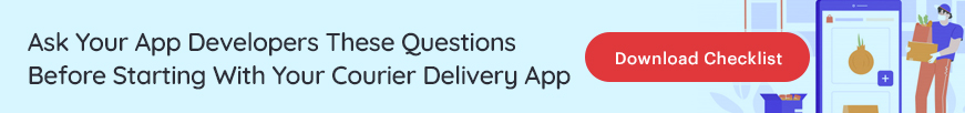 courier delivery app development