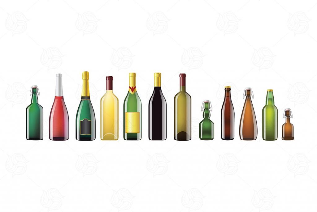 alcohol bottles