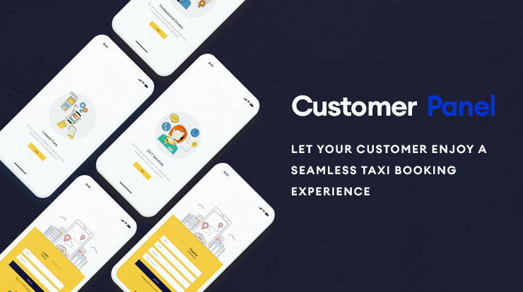 taxi app customer panel