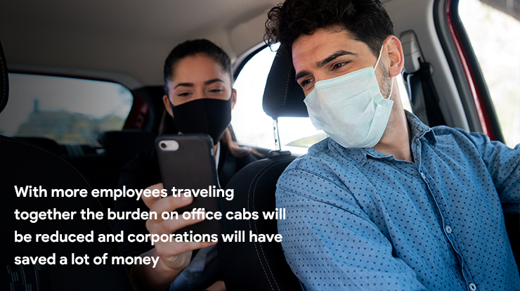 corporate carpooling app