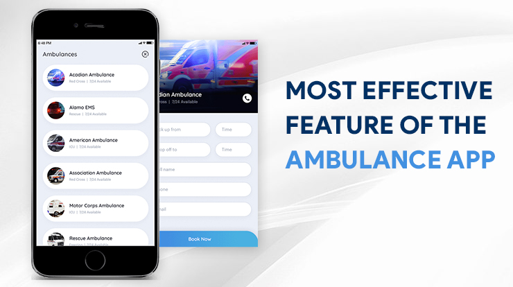 ambulance app development feature