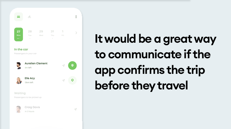 carpooling app development