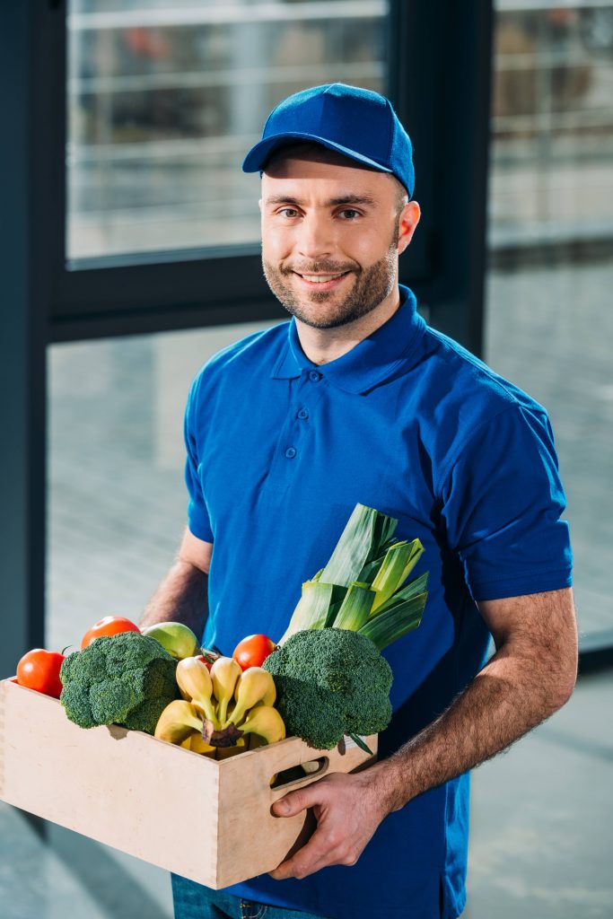 grocery delivery boy