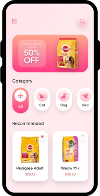 Pet food delivery online business