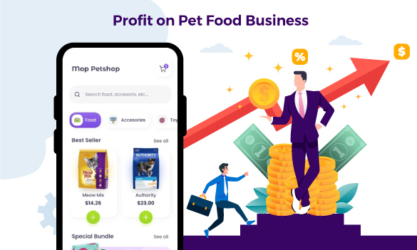 Pet food delivery app outlet