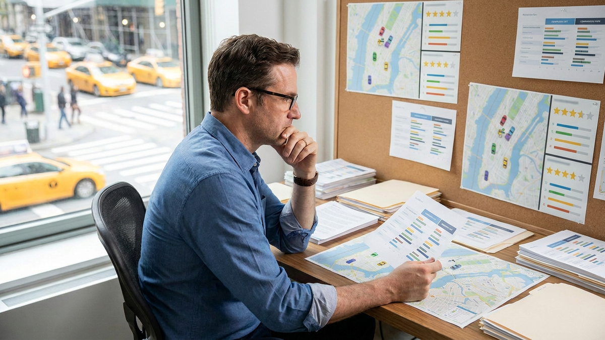 Man sitting on his working desk