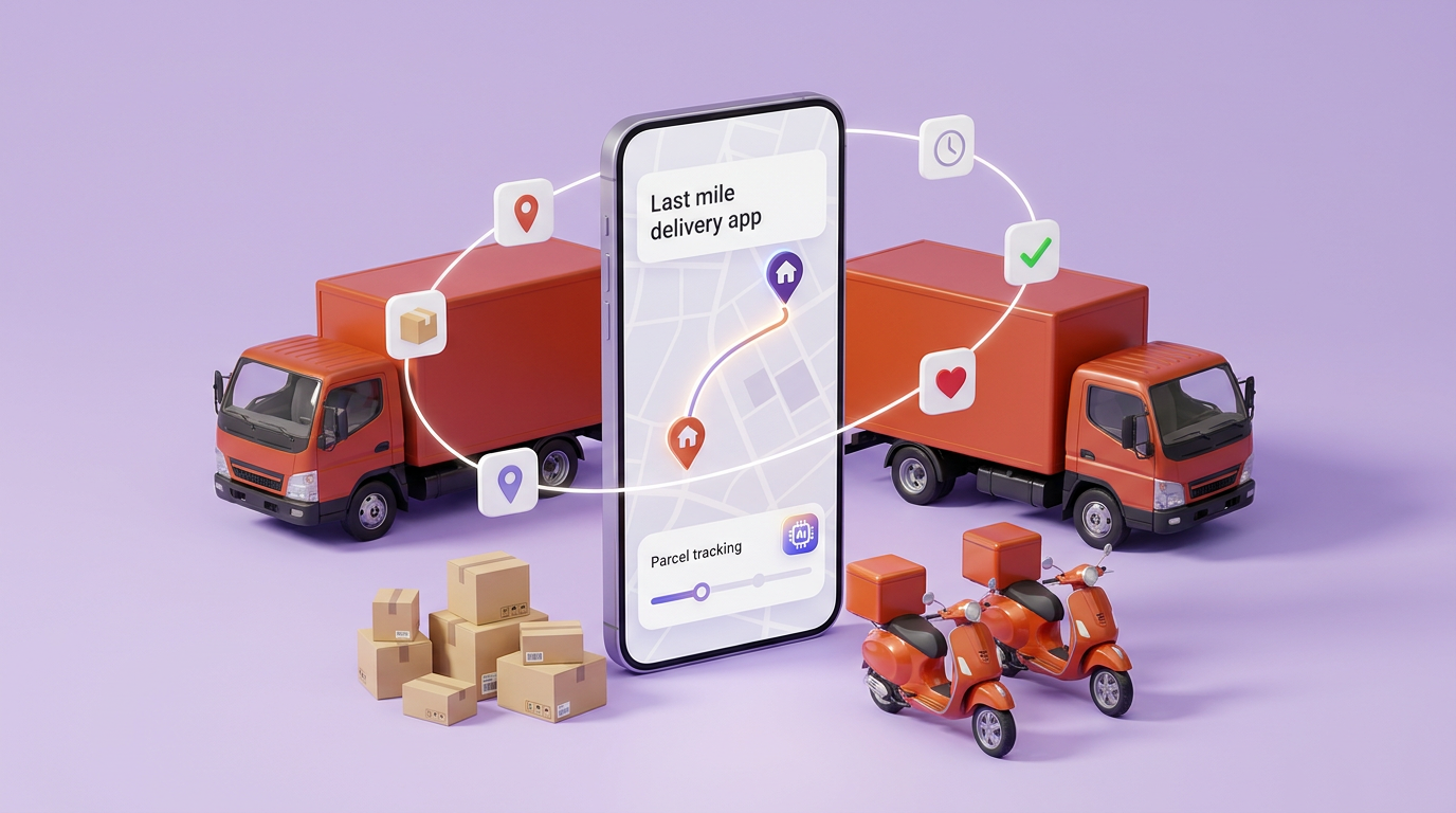 3D image of vehicles around a smartphone